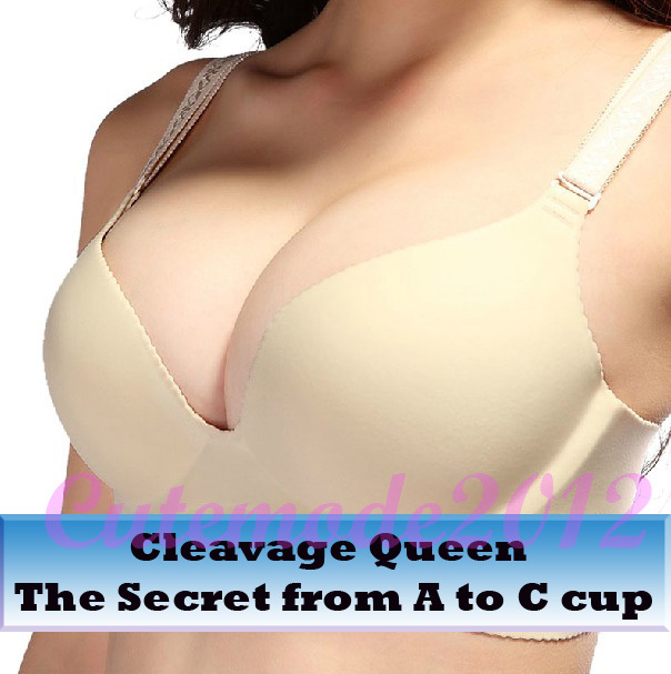 2pcs of Cleavage Queen Super Boost Seamless Enhancer Supper Gather Bra Breathable One Piece Bra BN342