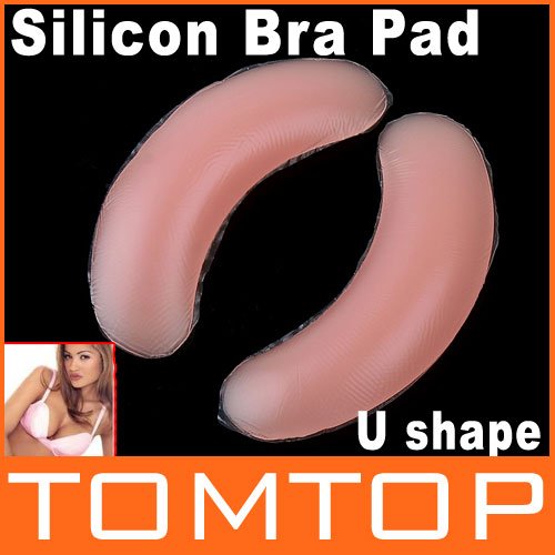 2pcs Silicone Bra Breast Pad U Shape Freebra Invisible Bra Free Shipping Dropshipping