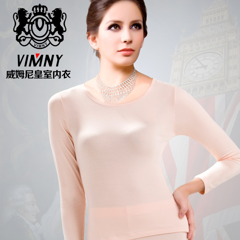 3.8 vimny thermal underwear thin women's modal underwear set