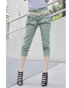 3,852 2012 Summer new women's fashion leisure loose pants in Korean code+ casual belts