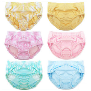 3 baby bread  100% cotton male female child training pants learning  lovely fashion mummy briefs panties