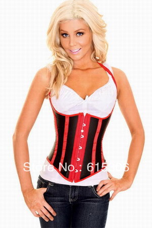 3 colors! Red purple white Sexy lingerie corset Women party costume underbust corset Free drop shipping Wholesale retail