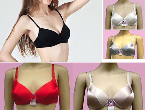 3-pcs Ladies Bra 2013 New Dress Bra White Black Silk Closure Lingerie Underwear For Women Pink Black White 32AB-38AB