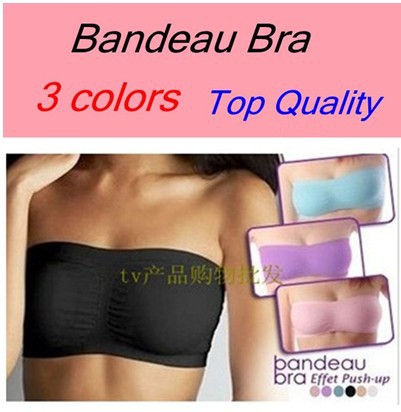 3 pcs/lot Seamless Bandeau Bra for lady Top quality 5 sizes free shipping