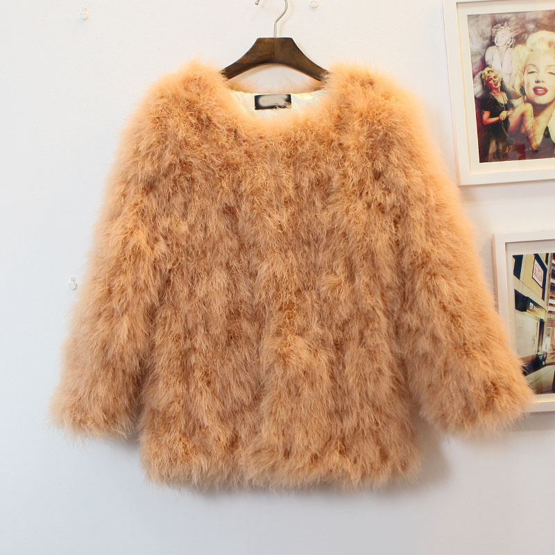 3 quality ostracods wool plus cotton thickening medium-long fur coat female f14-1 18