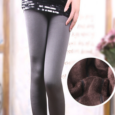 3 quality thickening double layer autumn and winter velvet female warm pants legging ankle length trousers b51