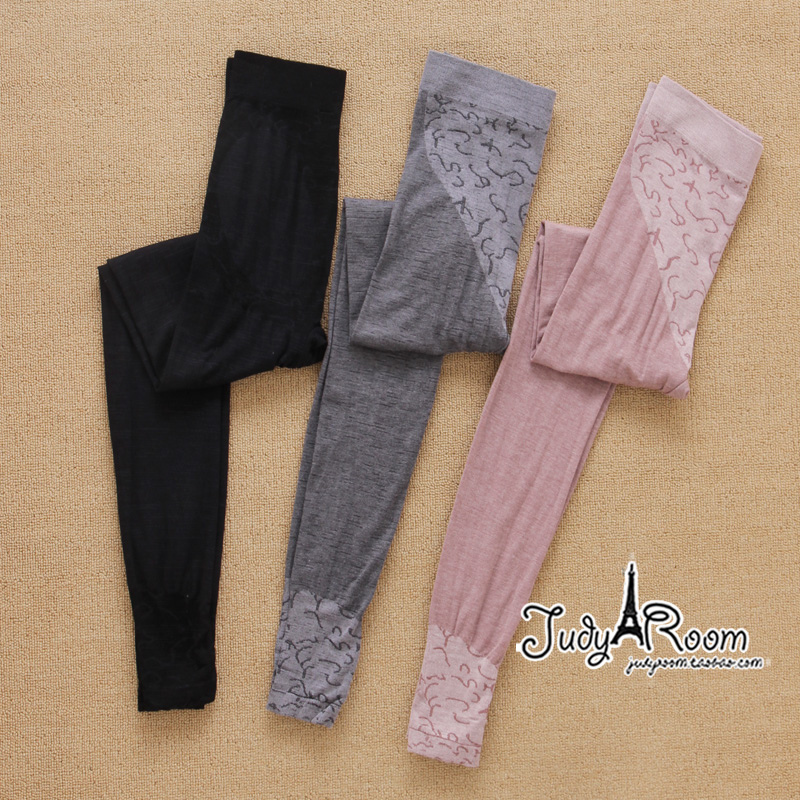 3 ultra soft comfortable modal slim butt-lifting seamless basic warm pants packing