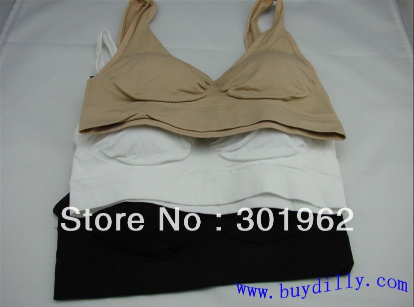 300pcs/lot(100sets) Genie Bra With Removable Contouring Pads, 3 Color a Set ,Only One Set Sale  (OPP bag)