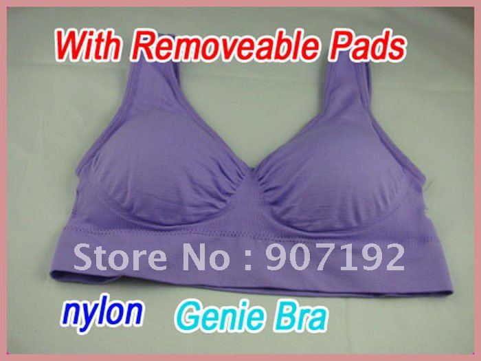 300pcs/lot(100sets)Seamless Comfort Genie Bras Set With Removeable Pads,,3 Color a Set No Other Select(Retail packaging)