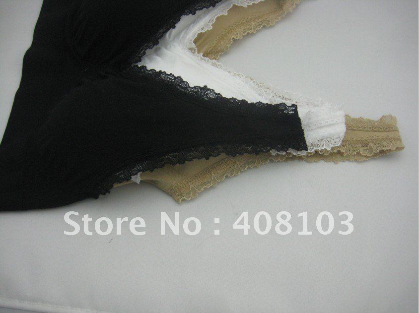 300pcs/lot BY DHL,  with pad lace genie Bra Slimming Underwear, 3 Color a Set No Other Select(Retail packaging)