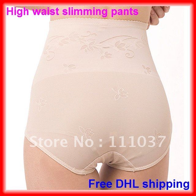 300pcs/lot Free Shipping Women's High Waist Tummy Control Body Shaper Briefs Slimming Pants