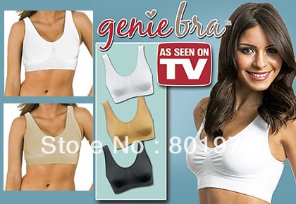 300pcs/lot TOP Quality Genie Bra with Removable Pads Seamless Adjustment Bra Ahh Bra with Removable Pad