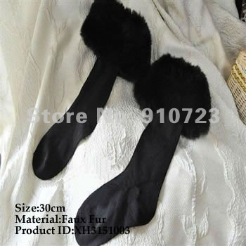 30Pairs/LOt Faux Fur Socks Cover Soft Lady Winter Ankle Lower Leg warmer Boot Sleeve Short Covers XH3151003