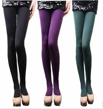 30PC/lot DHL Wholesale + free shipping velvet leggings Skinny ninth pants / stockings