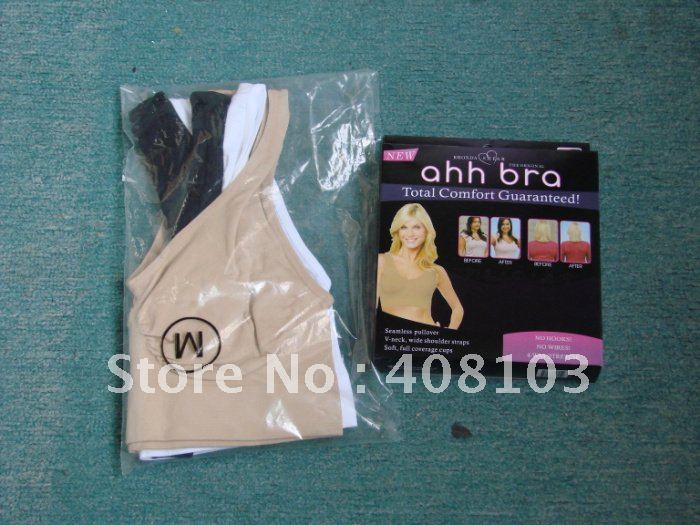 30pcs/lot AHH Bra - sports vest yoga tops tanks sleeping bra,3 color a set no other select(Retail packaging)