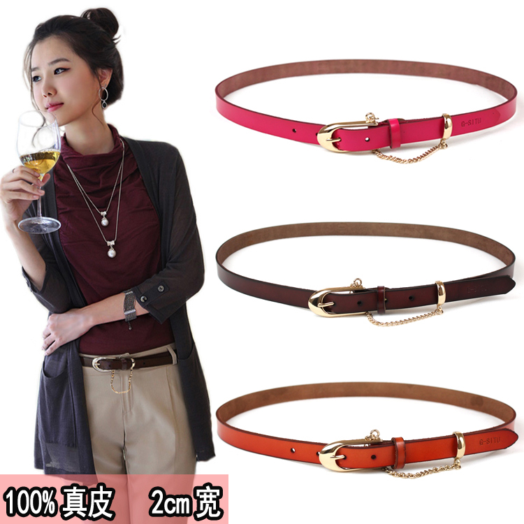 32 women's cowhide strap genuine leather belt casual all-match fashion thin section belt a29