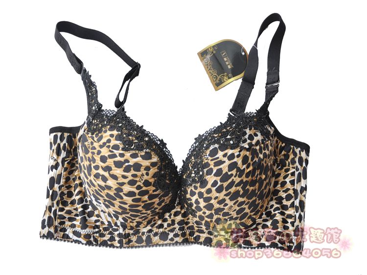 340 a1 leopard print thick shaping mold cup wild sexy a cup b