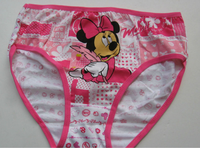 36pcs/12PACK/LOT cotton Minnie girls briefs  children underpants S/M/L/XL 3-12T 3PCS/PACK