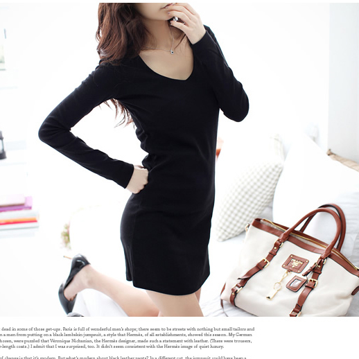 38 autumn and winter plus velvet thickening thermal slim long-sleeve basic design velvet skirt long