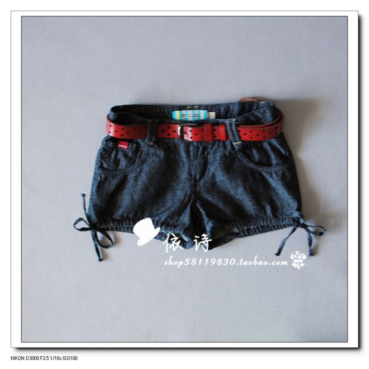 38 loose female denim shorts summer women's shorts casual shorts