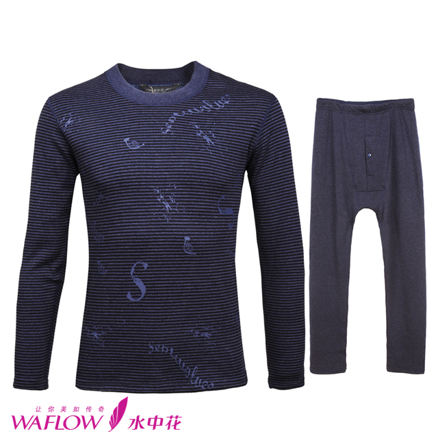 389 illusion sports type cotton brushed letter print male thermal clothing 60939