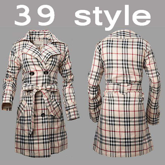 39 styles women's classics lattice windbreak ,Solid Color wind coat,Women's double-breasted coat jacket top ,JC-W031