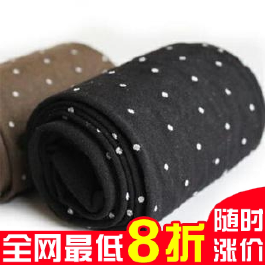 3912 autumn and winter small fresh velvet dot all-match elegant pantyhose legging stockings female