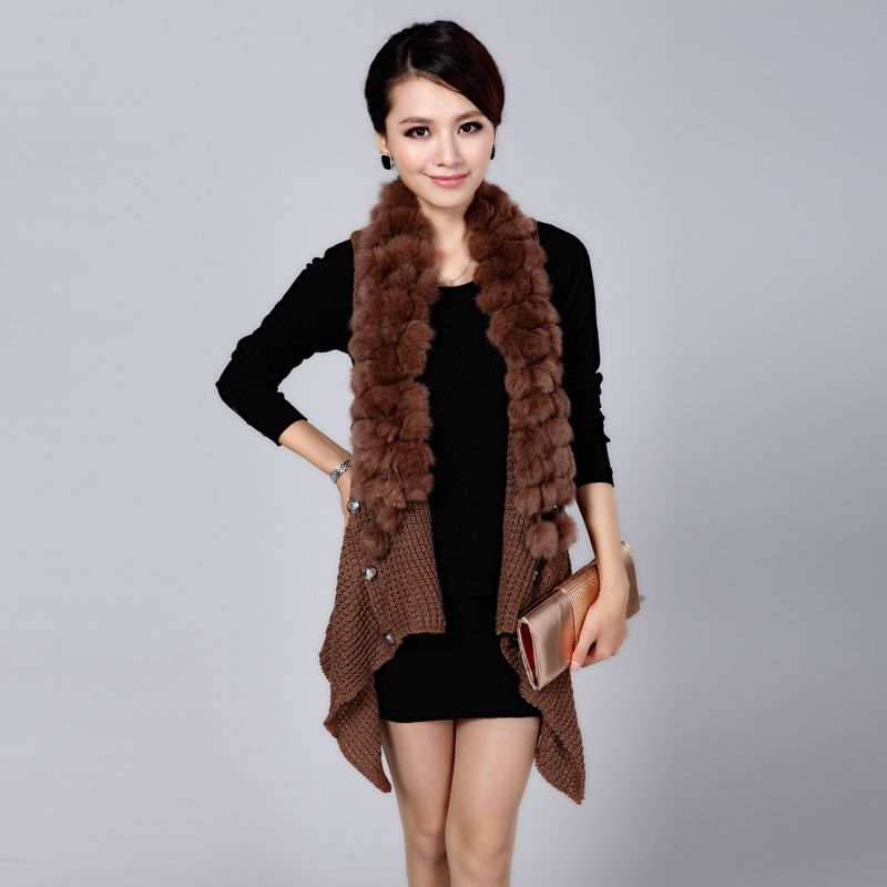 3h1 new autumn coarse knitted shawl cardigan medium-long coat sweater vest female party evening