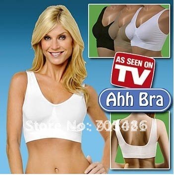 3pcs/set Genuine Ahh Bra As Seen On TV Rhonda Shear Ahh Seamless belvia bra with opp bag