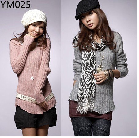 3pieases free shipping cost! fashion lady sweater , you can choice any style,