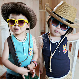 4 2013 summer cat three button boys clothing girls clothing baby vest tx-0859