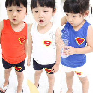 4 2013 summer personalized pattern boys clothing girls clothing baby vest tx-1074