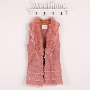 4 Color 2013 Autumn Plush Sweater Vest / Freeshipping ~