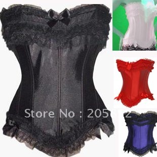 4 Colours New Brocade Bustier Top,Lace up Corset A070 make you become more and more confidence