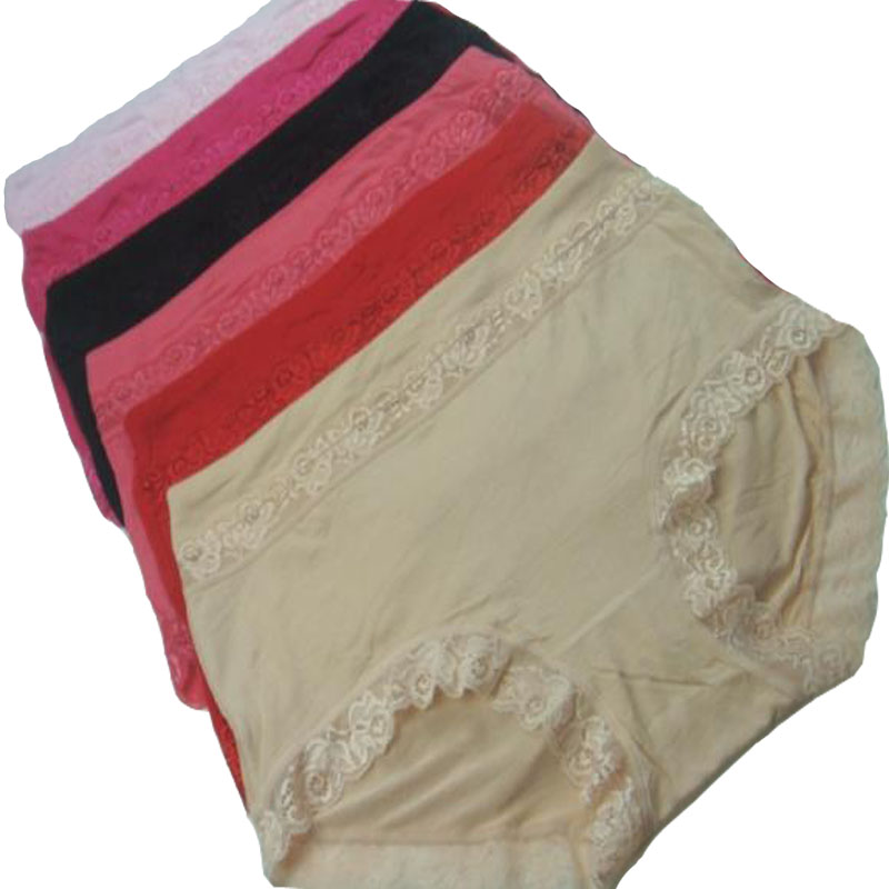 4 female high waist ultralarge modal quinquagenarian mm plus size plus size thin panties