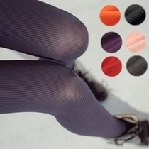 4010 autumn velvet multicolour vertical stripe legging pantyhose step foot socks leg socks stockings Free shipping by CPAM