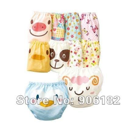 40pcs/lot animal panties kids underwear bread pants girls cute cartoon underwear 10 designs baby wear