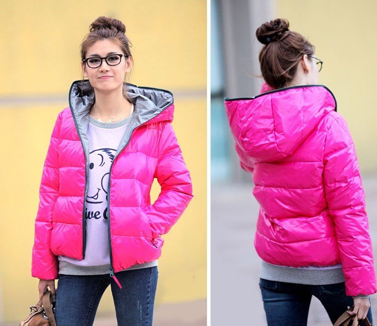 (4Colors can choose )free shipping manufacturers supply women's wintr warm sweet hooded padded jackets #Z001