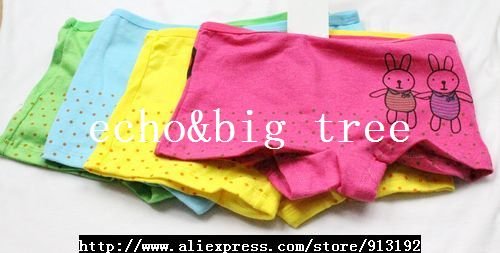 4pcs  4designs-cartoon-Prints Baby Cartoon Boxer pants/4 layers  pants/Baby underwear M L XL sizes  Free shipping