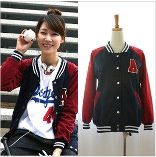 5,656 Korean women's fashion fall/winter 2012 new recreational baseball collar a cashmere coat/ Jackets