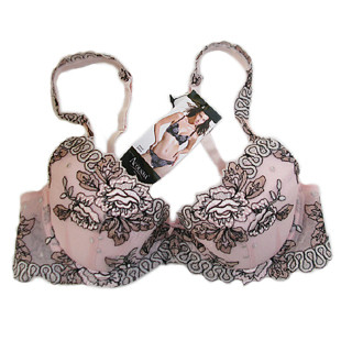 5 acousma exquisite embroidery lace padded bra