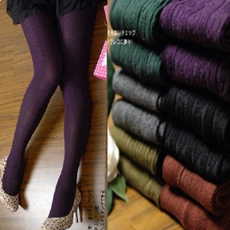 5 colors Min order $15 (mix accessoires order) 2012 solid twisted stockinets trousers pants legging autumn and winter socks M827