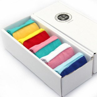 5 double gift box thick cotton socks 100% cotton autumn and winter