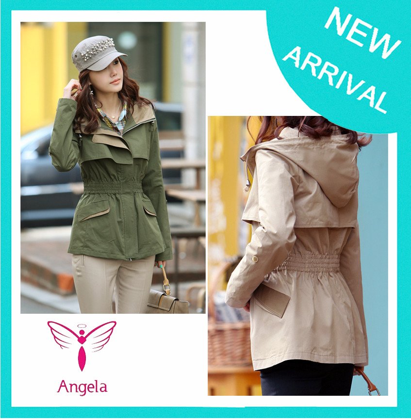 $5 off per $100 order 2012 Autumn Women's Slim Waist Short Design Jacket Outerwear WO-035