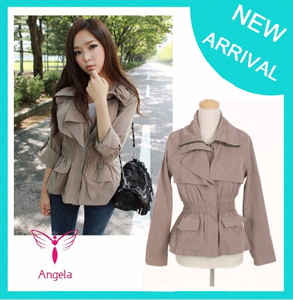 $5 off per $100 order 2012 New Autumn Fashion Women Coat  Jacket Slim Design Free Shipping WO-034