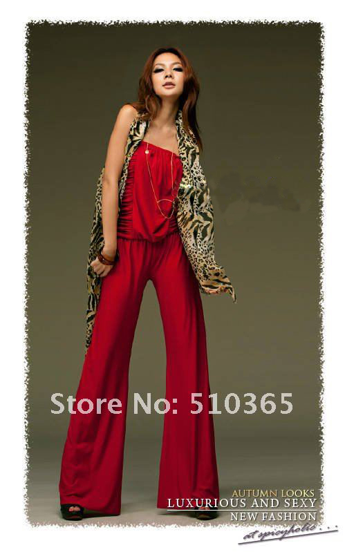 $5 OFF PER $50 Free shipping 2013 Fashion Noble Elegant pleat  Jumpsuits & Rompers dresses women 2558