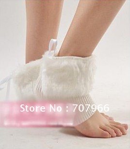 5 pair Soft Lady Winter Ankle Lower Leg warmer Boot Sleeve Short Covers Faux Furs Socks