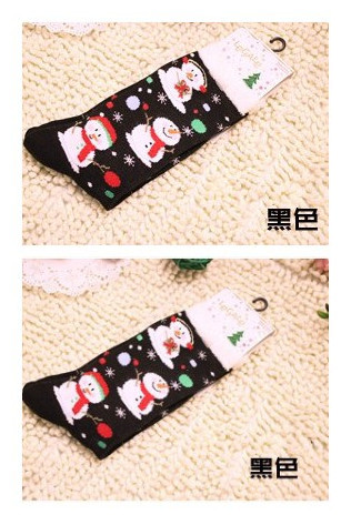 5 pairs women's snow man Christmas socks