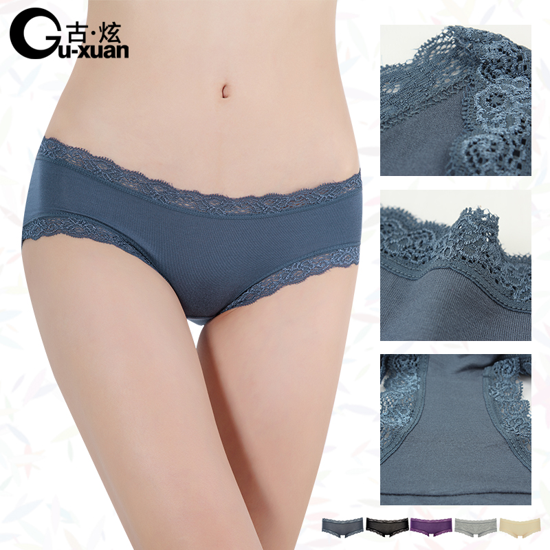 5 panties comfortable sexy lace women's briefs