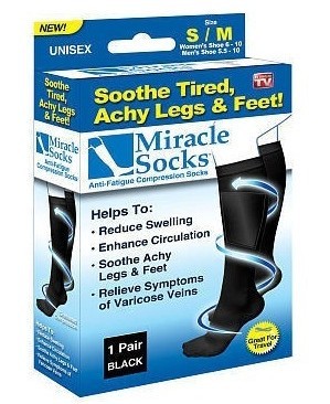 50 pairs/lot As seen on tv high quality Miracle Socks with retail box Free shipping